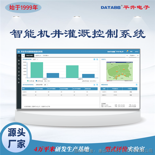 农业灌溉机井“以电折水”取水计量 水电双计数据远传测控系统