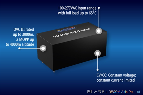 RACM AC/DC 系列现已涵盖 16 W 额定功率